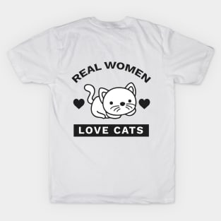 Real Women Love Cats T-Shirt